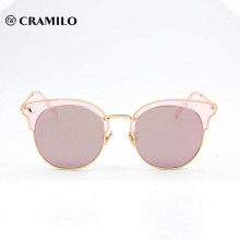 последние модные розовые леди солнцезащитные очки uv400 популярны